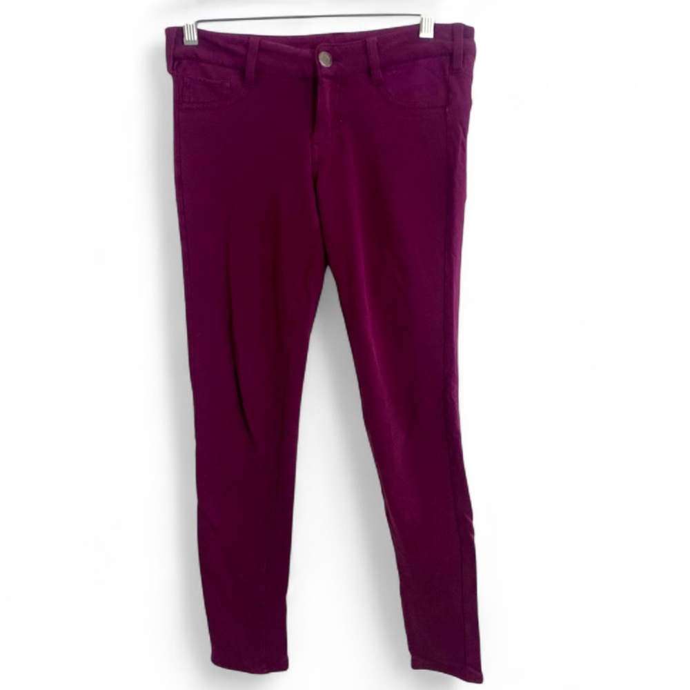Y2K AEROPOSTALE PURPLE 100% COTTON SLIM FIT LEGGINGS SIZE SMALL